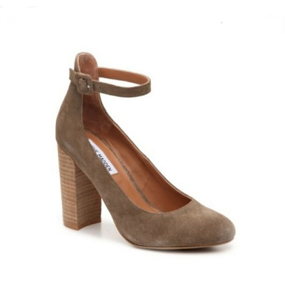 Steve Madden Shoes - Steve Madden Verena Block Heel Olive Size 7
